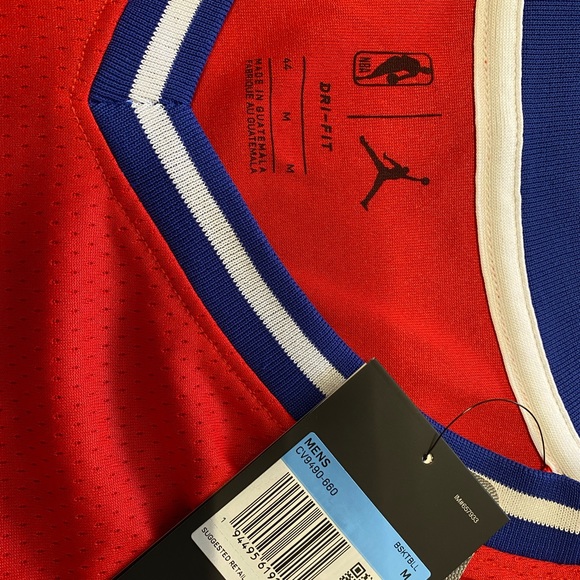Mens New With Tags Nike Air Jordan Philadelphia 76ER’S #25 SIMMONS Jersey. - Picture 3 of 5